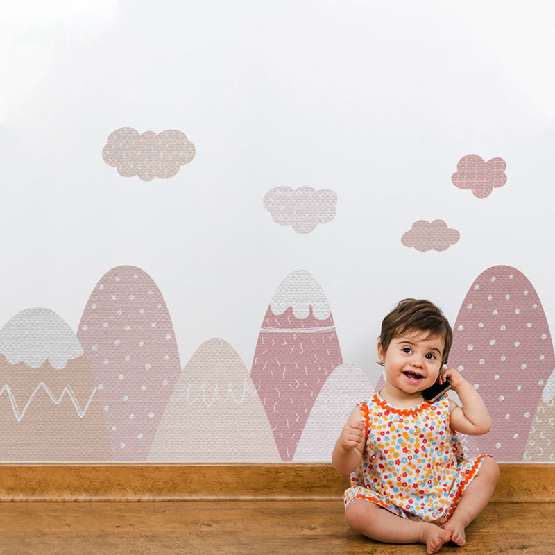 Baby Nursery Hot Air Balloon - Dekorasi Rumah Nordic Stiker Dinding Balon