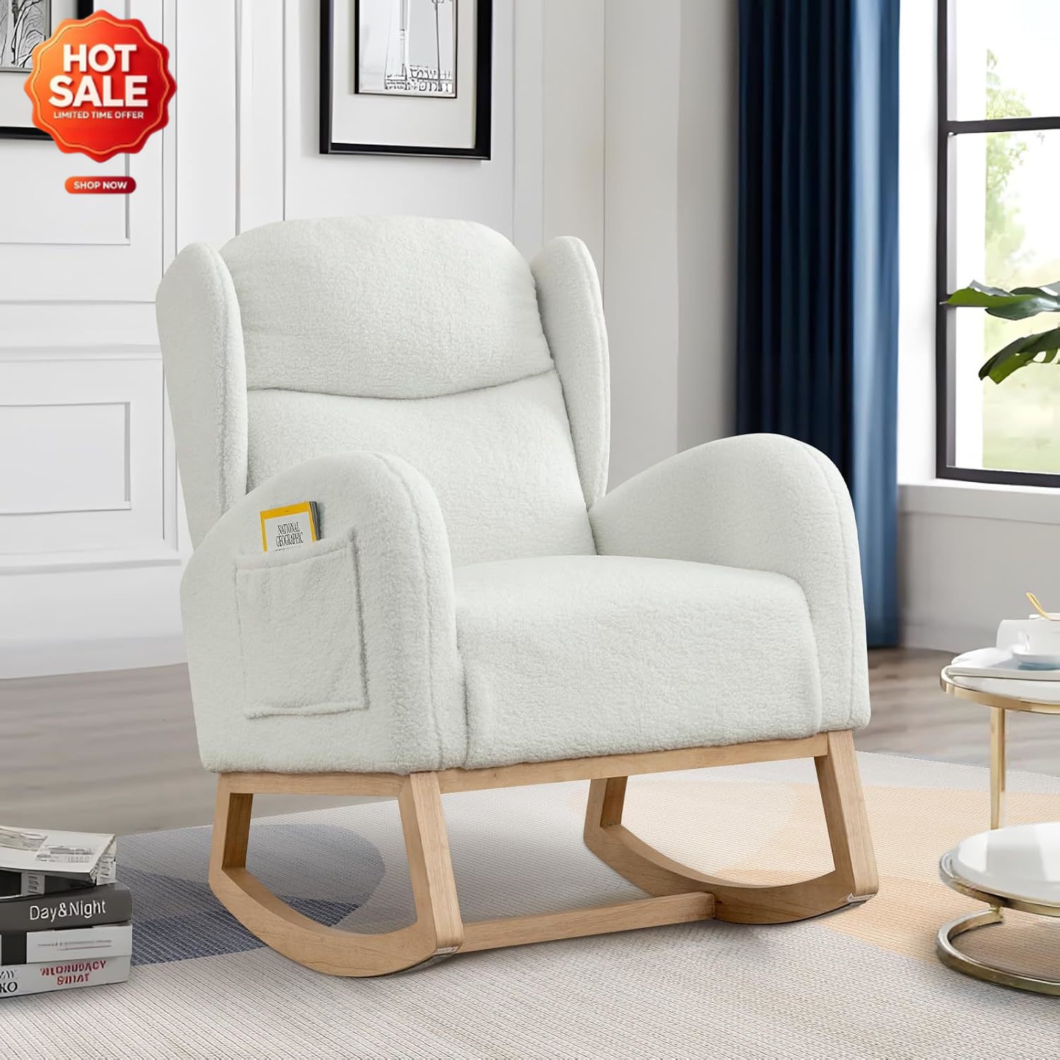 Rocking Chair Nursery - Kursi Goyang untuk Kamar Bayi, Kursi