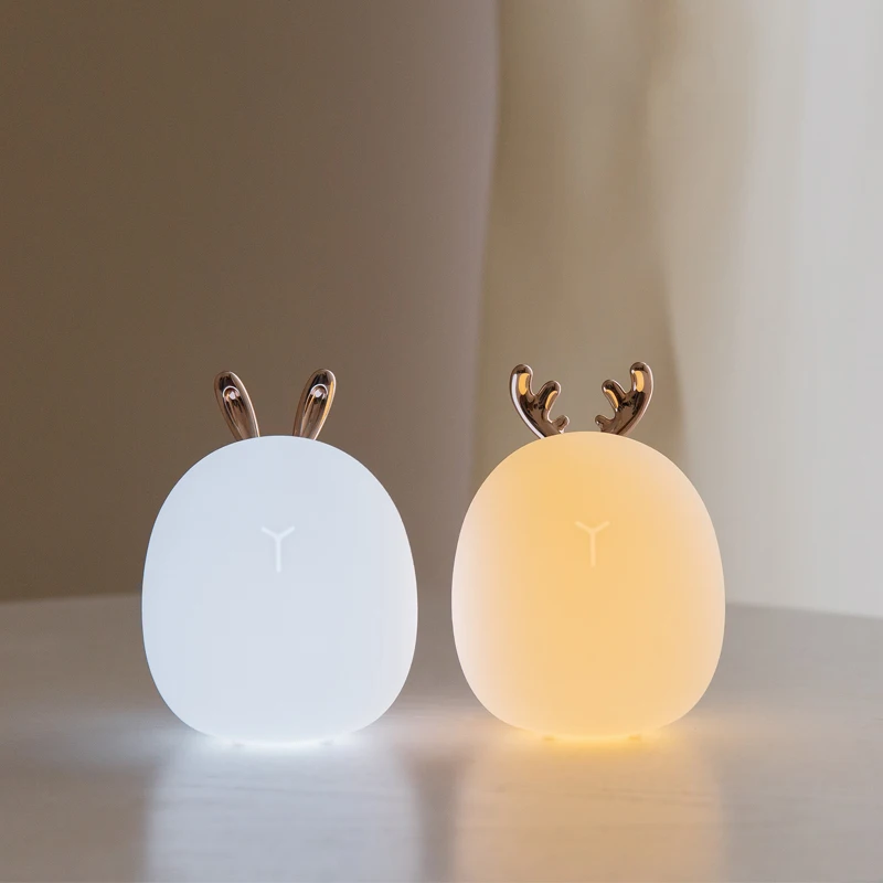 Baby Nursery Light - Lampu malam silikon rusa kelinci Led