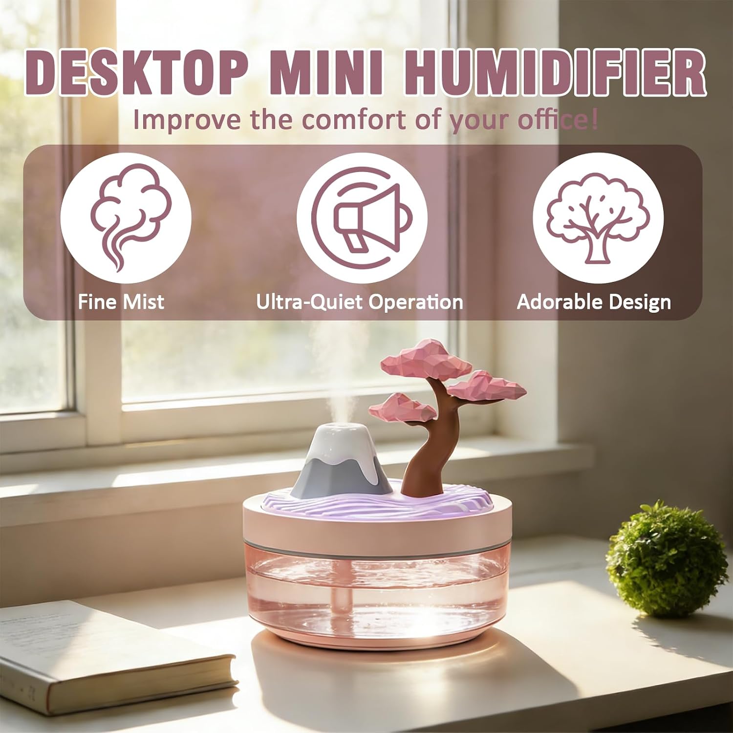 Humidifier Nursery Quiet - Humidifier Kabut Dingin Cherry Blossom Terbaru