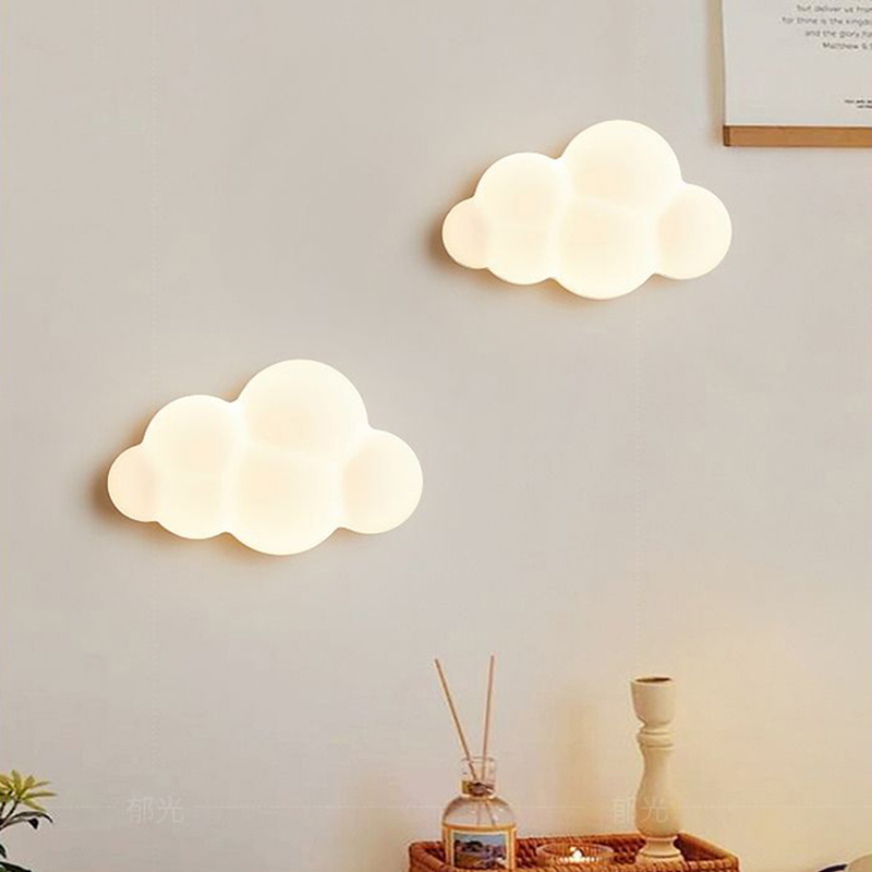 Baby Nursery Light - Lampu dinding awan putih untuk kamar