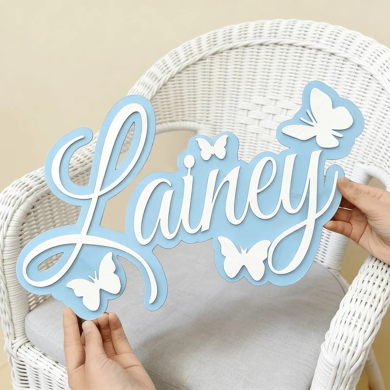 Baby Nursery Name - Plakat Nama Bayi yang Dipersonalisasi, Desain