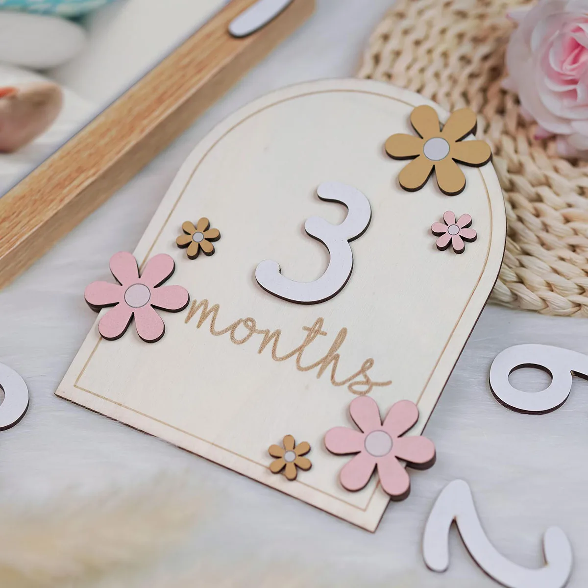 Milestone Card Set - Alat peraga fotografi bayi baru lahir,