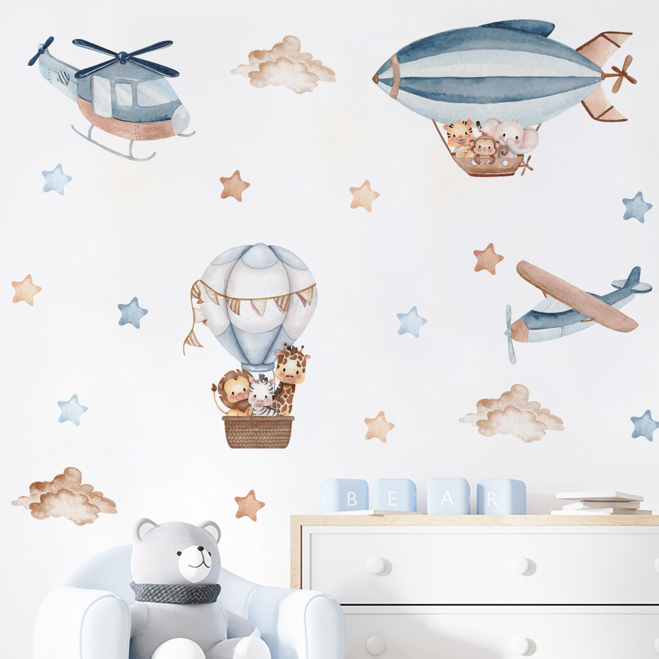 Baby Nursery Hot Air Balloon - Cat Air hewan panas balon udara