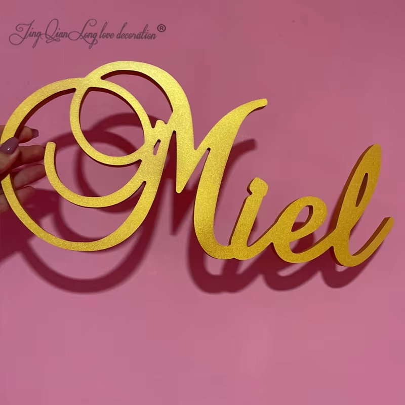 Baby Nursery Name Letters - Tanda Nama Kayu Personalisasi Kustom Seni