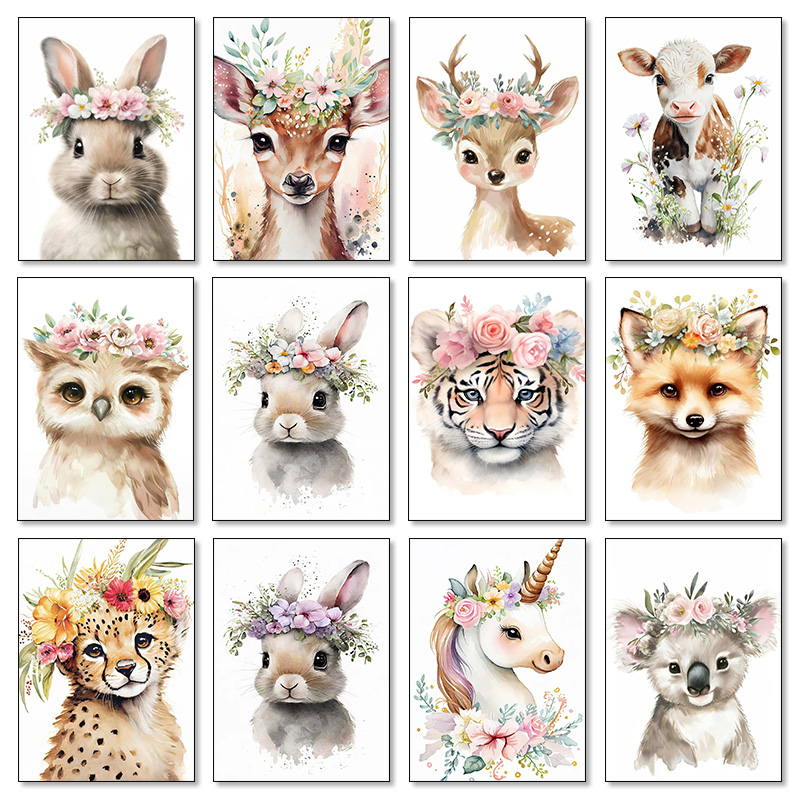 Baby Unicorn Nursery - Bayi Beruang Kelinci Rusa Rakun Burung