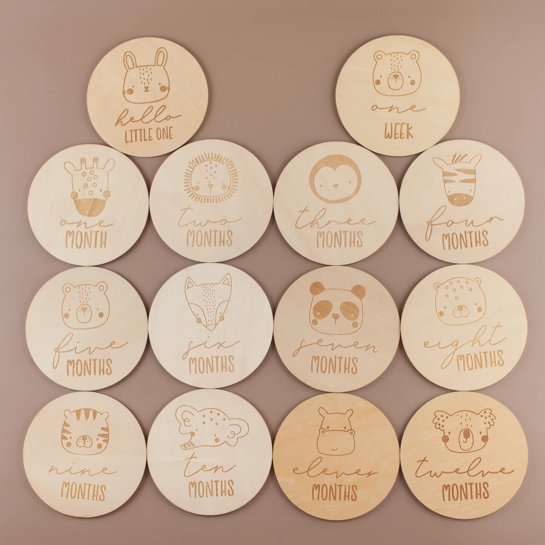 Milestone Card Set - Perlengkapan Fotografi Bayi - Set Hadiah