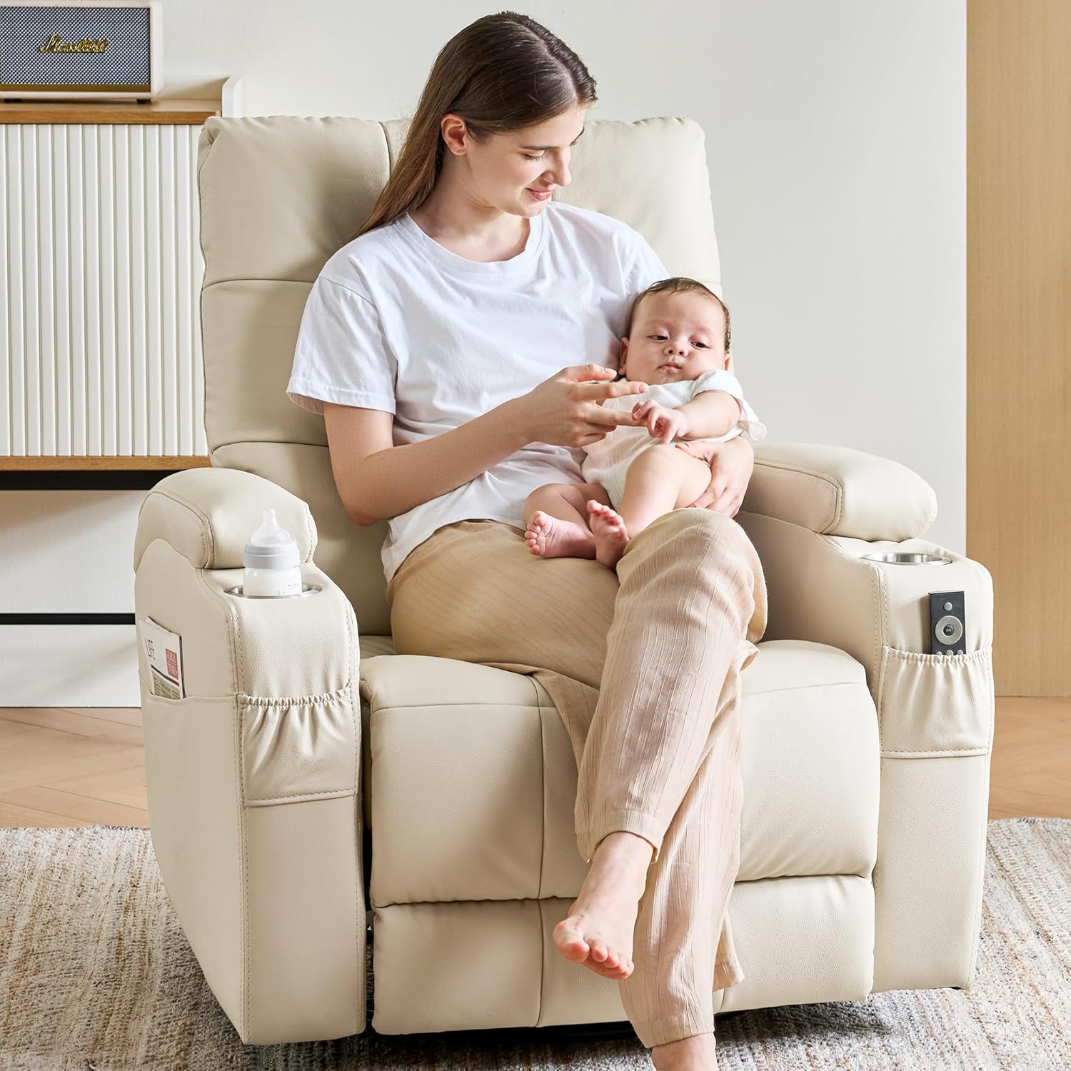 # Kursi Recliner Kulit, Kursi  - Rocking Chair Nursery ulasan dan harga