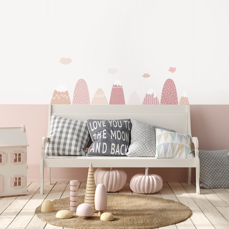 Dekorasi Rumah Nordic Stiker D - Baby Nursery Hot Air Balloon ulasan dan harga