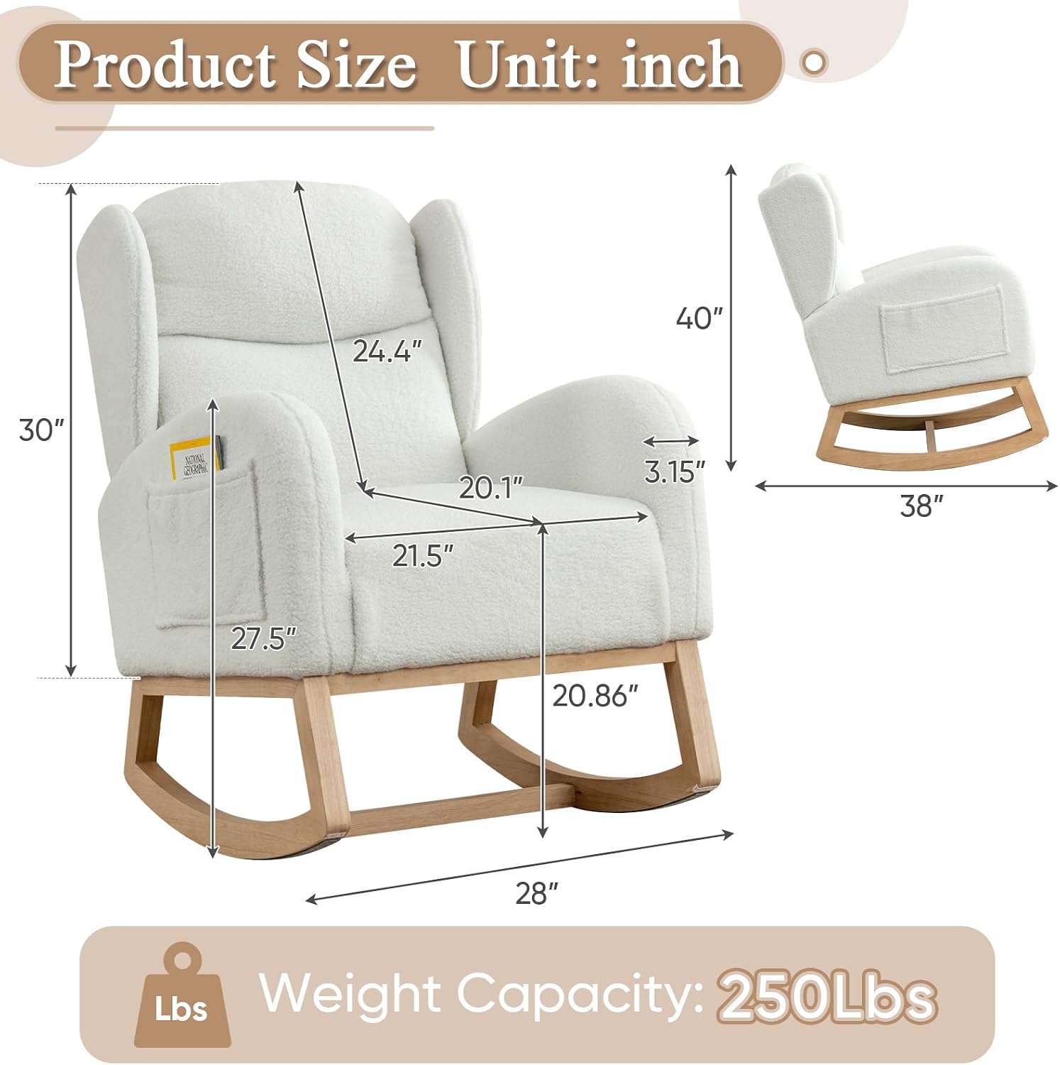 Kursi Goyang untuk Kamar Bayi, - Rocking Chair Nursery ulasan dan harga