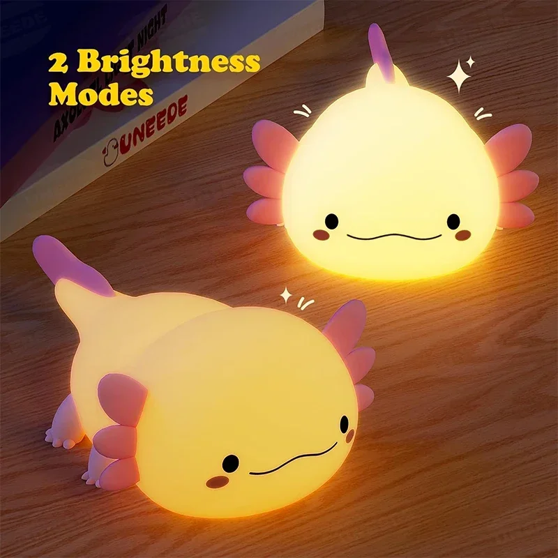 Lampu Tidur Silikon Axolotl Lu - Baby Nursery Light ulasan dan harga