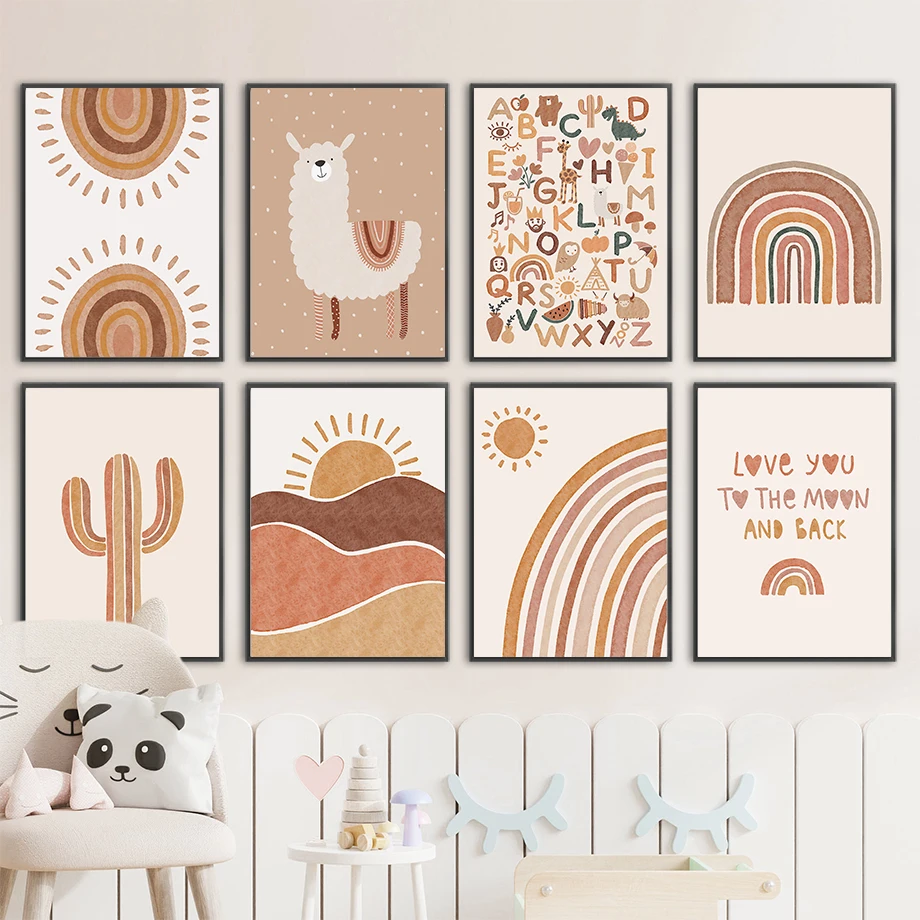 Lukisan Kanvas Seni Dinding Ka - Baby Unicorn Nursery ulasan dan harga