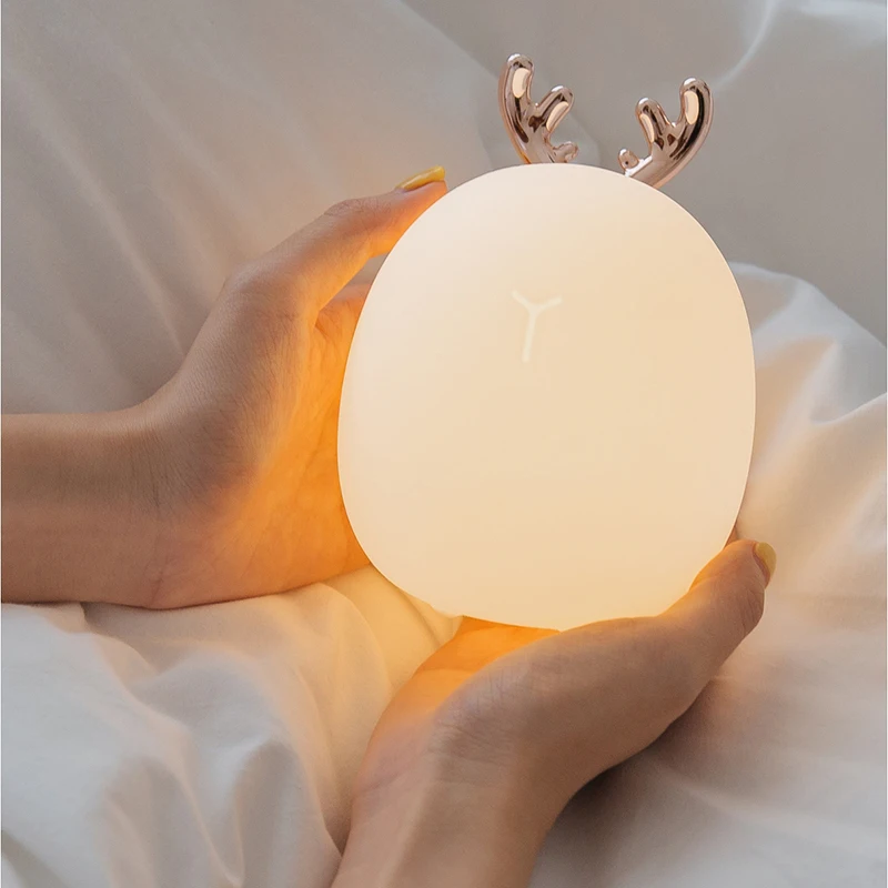 Lampu malam silikon rusa kelin - Baby Nursery Light ulasan dan harga