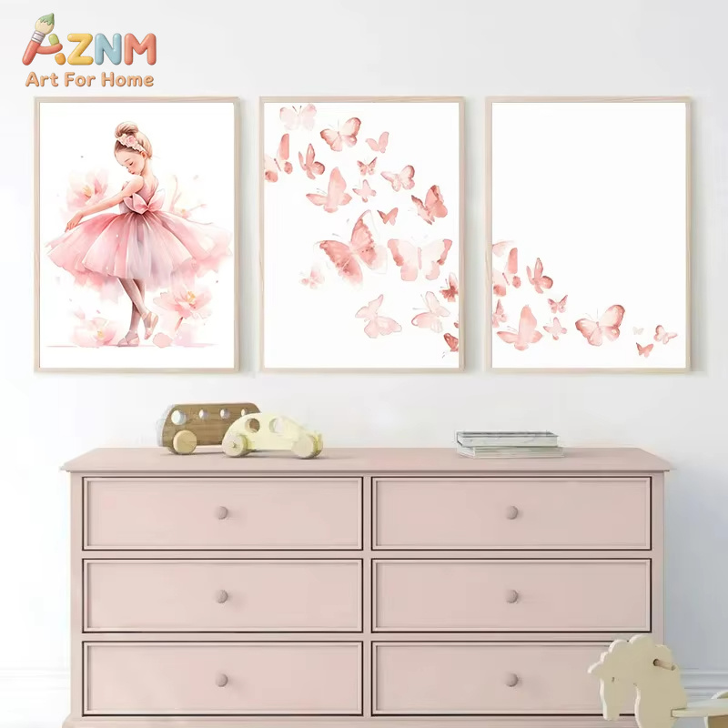 1 Buah, Poster Kupu-kupu Unico - Baby Unicorn Nursery ulasan dan harga