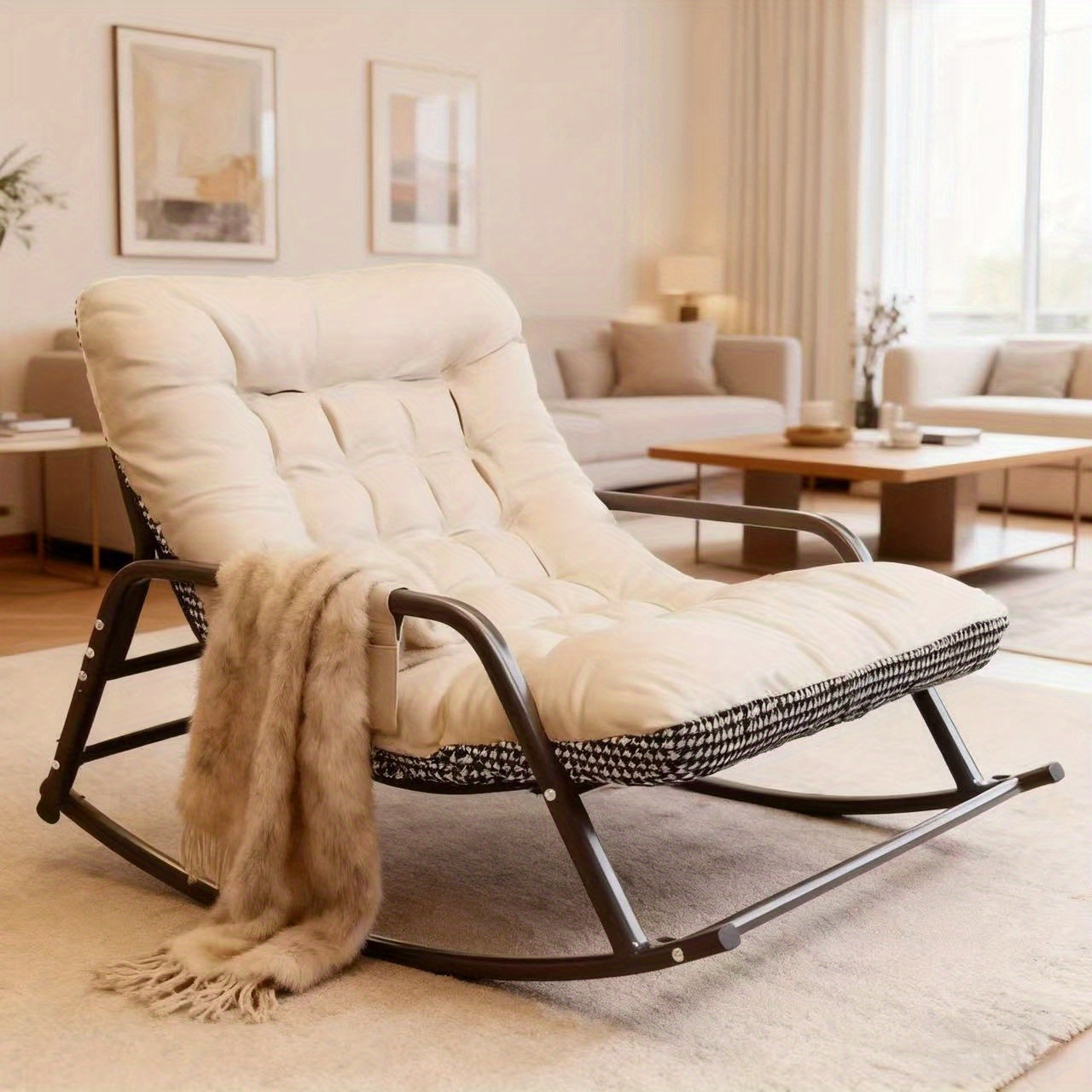 Kursi Goyang Modern untuk Kama - Rocking Chair Nursery ulasan dan harga