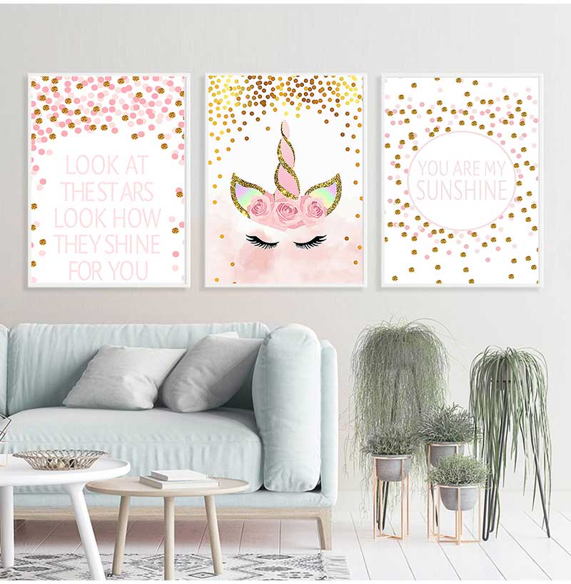 Gambar Dekoratif Dekorasi Kama - Baby Unicorn Nursery ulasan dan harga