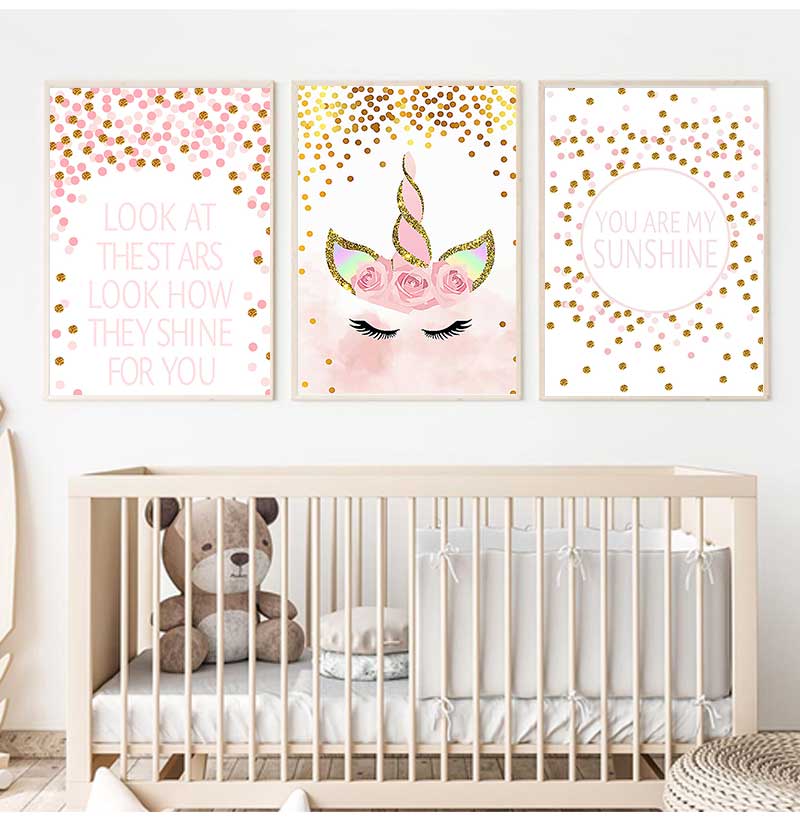 Gambar Dekoratif Dekorasi Kama - Baby Unicorn Nursery ulasan dan harga