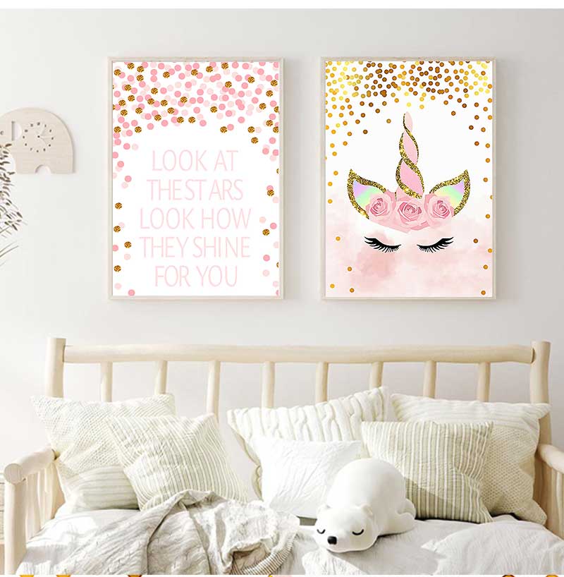 Gambar Dekoratif Dekorasi Kama - Baby Unicorn Nursery ulasan dan harga