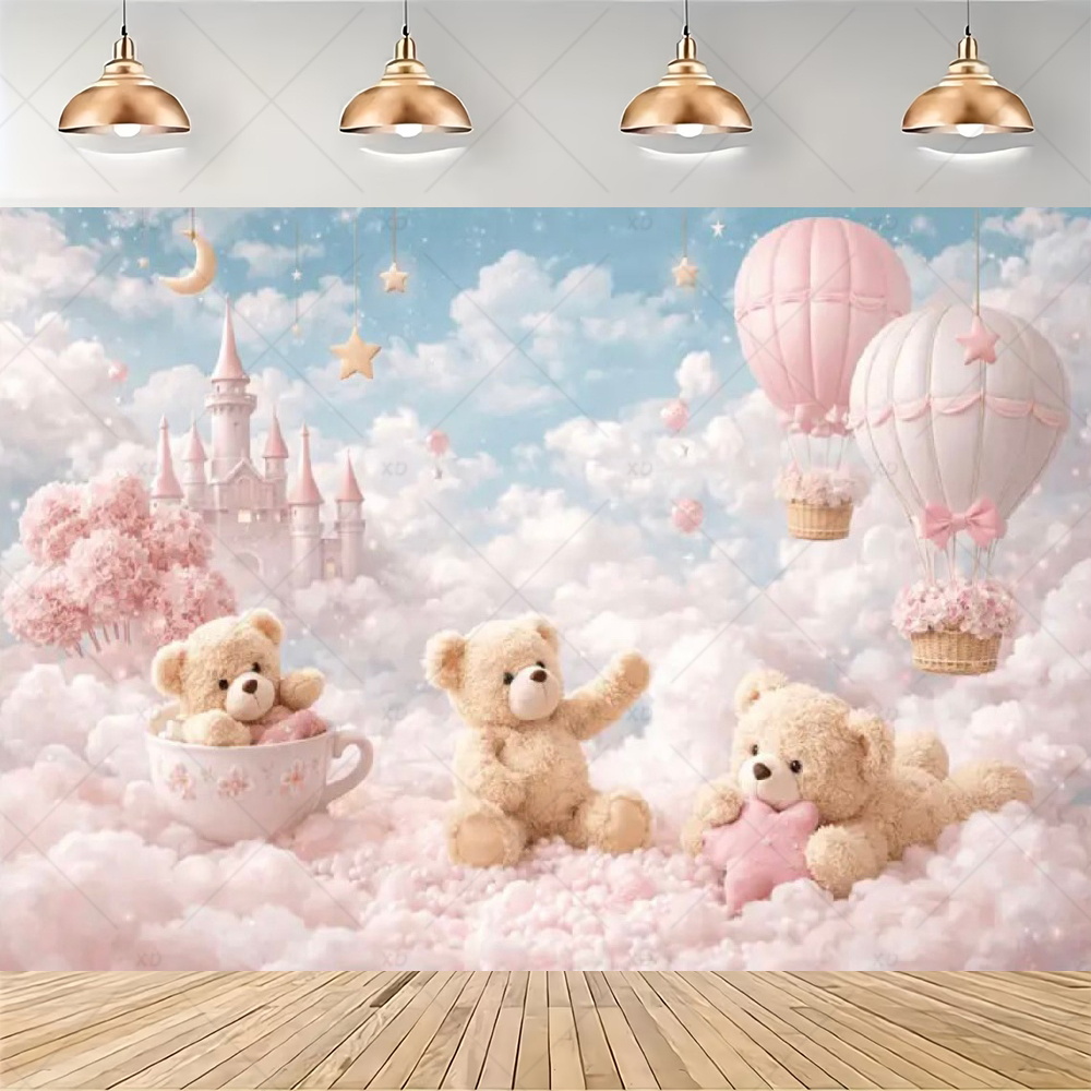 Spanduk Latar Belakang Balon U - Baby Nursery Hot Air Balloon ulasan dan harga