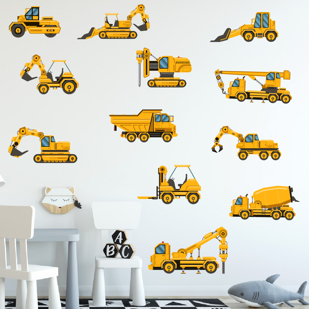 Stiker Dinding Mobil Rekayasa  - Baby Nursery Package ulasan dan harga