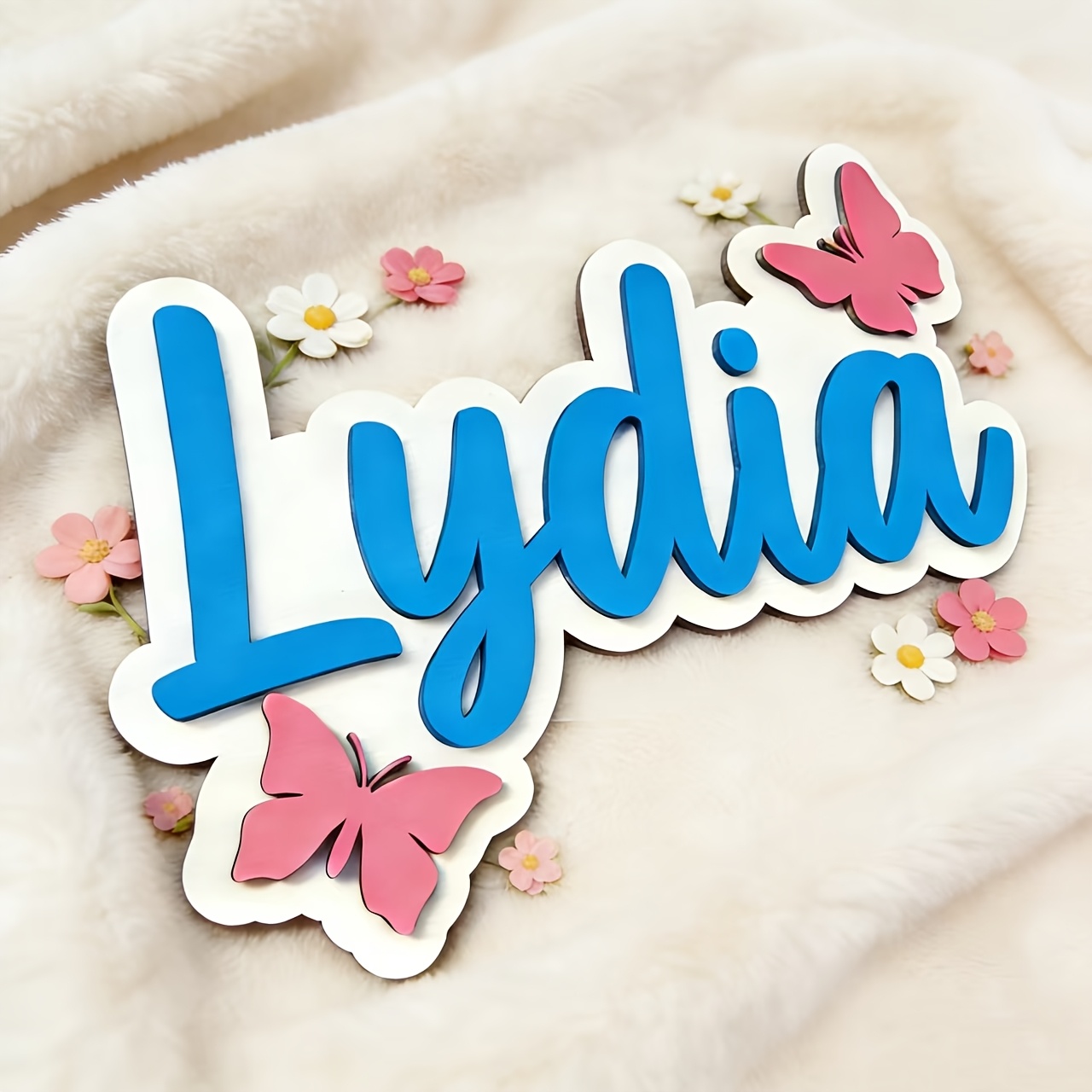 Tanda Kamar Nama Kupu-kupu Bir - Baby Nursery Name ulasan dan harga
