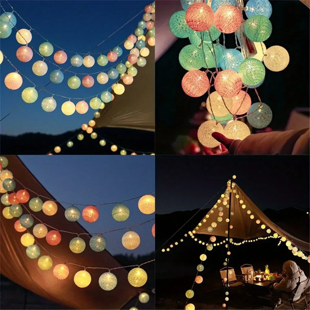 Halloween Katun Garland Bola L - Baby Nursery Light ulasan dan harga
