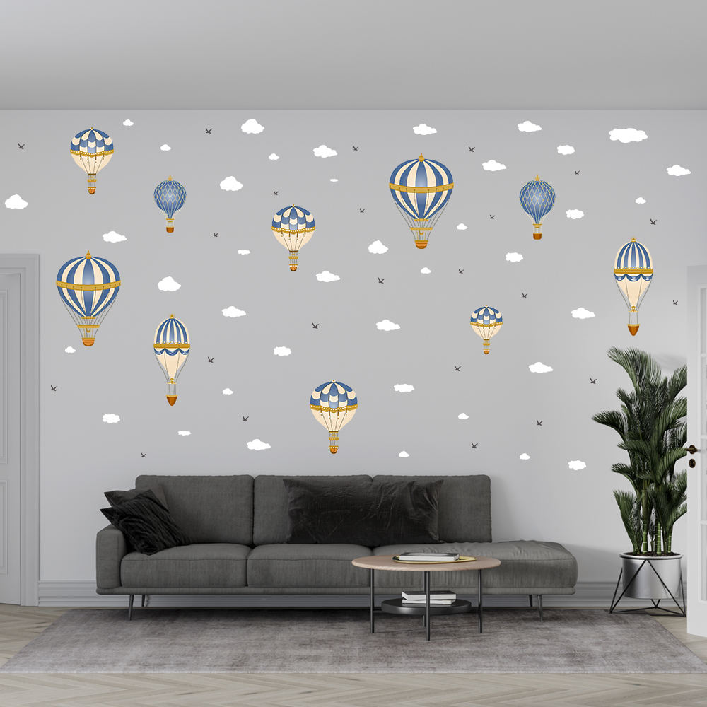 Kartun Balon Udara Panas Awan  - Baby Nursery Hot Air Balloon ulasan dan harga