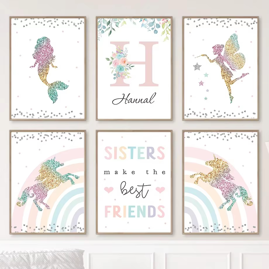 Lukisan Minyak Mural Kamar Ana - Baby Unicorn Nursery ulasan dan harga