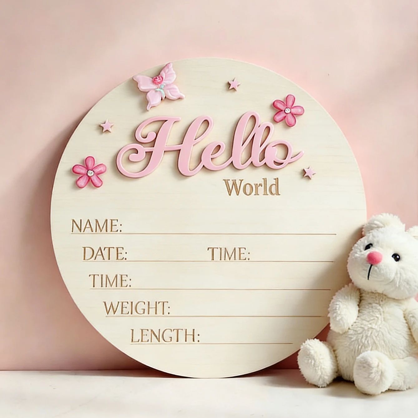 Ylsteed Kupu-kupu Merah Muda H - Milestone Card Set ulasan dan harga