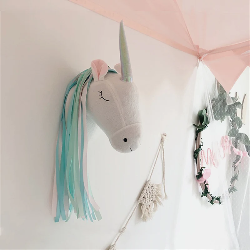 Hiasan Dinding Kepala Hewan Bo - Baby Unicorn Nursery ulasan dan harga