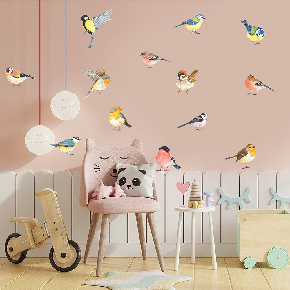 13 buah stiker dinding burung  - Baby Nursery Package ulasan dan harga