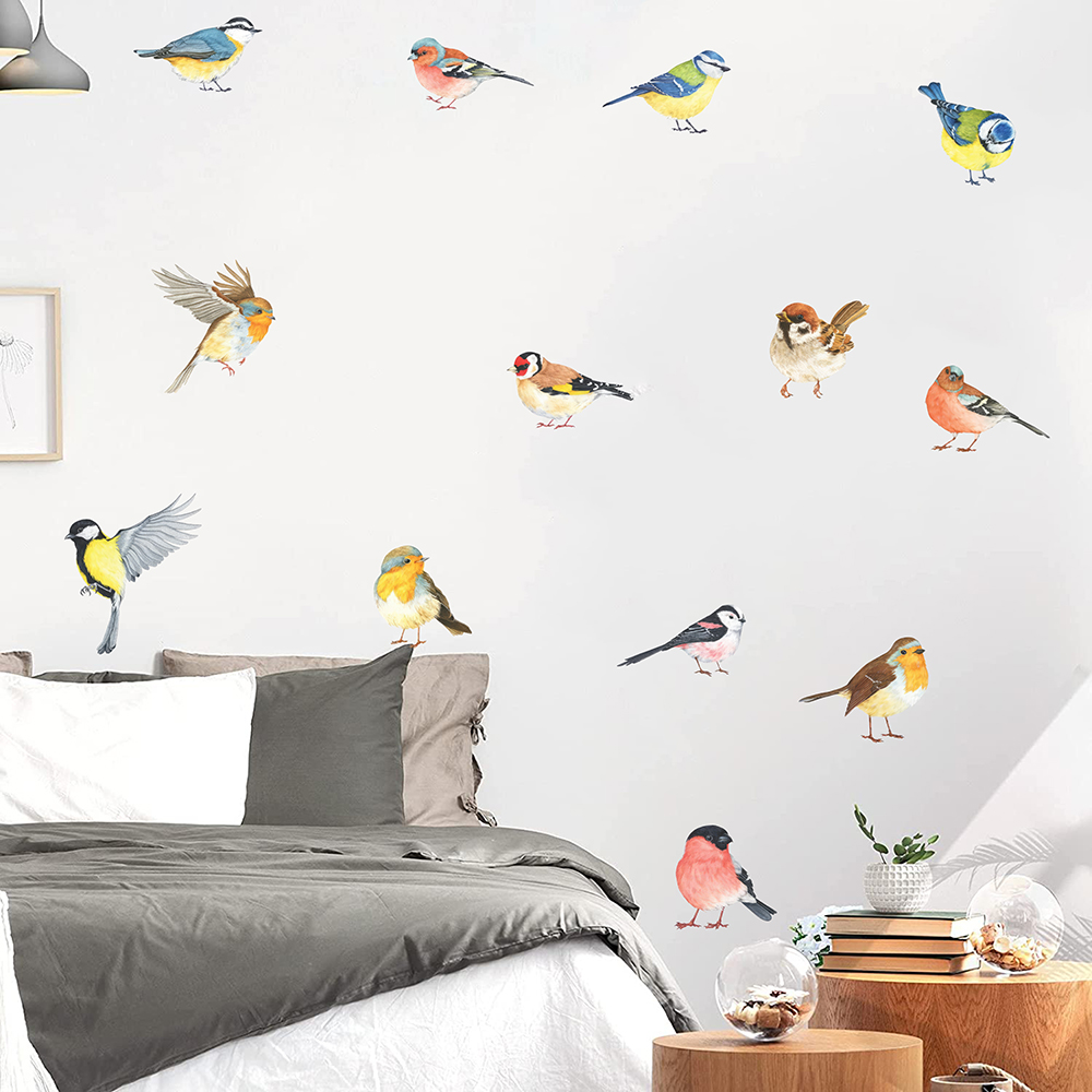 13 buah stiker dinding burung  - Baby Nursery Package ulasan dan harga