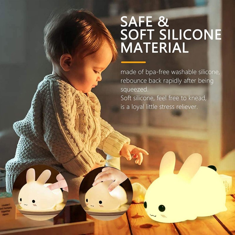 Lampu kelinci LED, mainan bayi - Baby Nursery Light ulasan dan harga