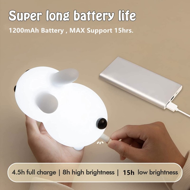Lampu kelinci LED, mainan bayi - Baby Nursery Light ulasan dan harga