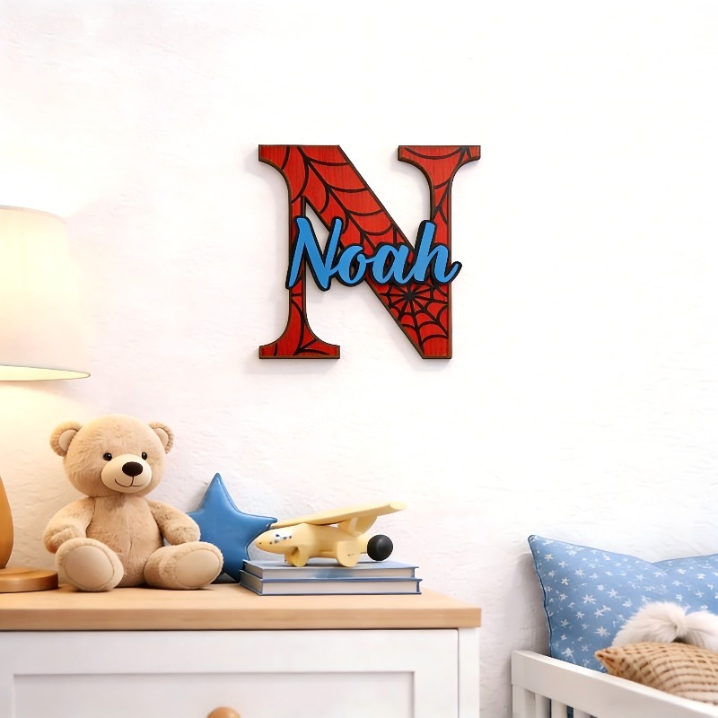 Papan Nama Gantung Jaring Laba - Baby Nursery Name ulasan dan harga