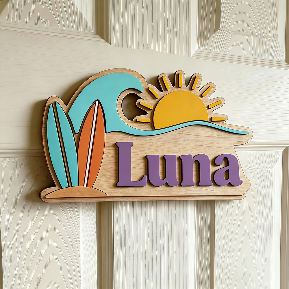 Papan Nama Pintu Bertema Gelom - Baby Nursery Name ulasan dan harga