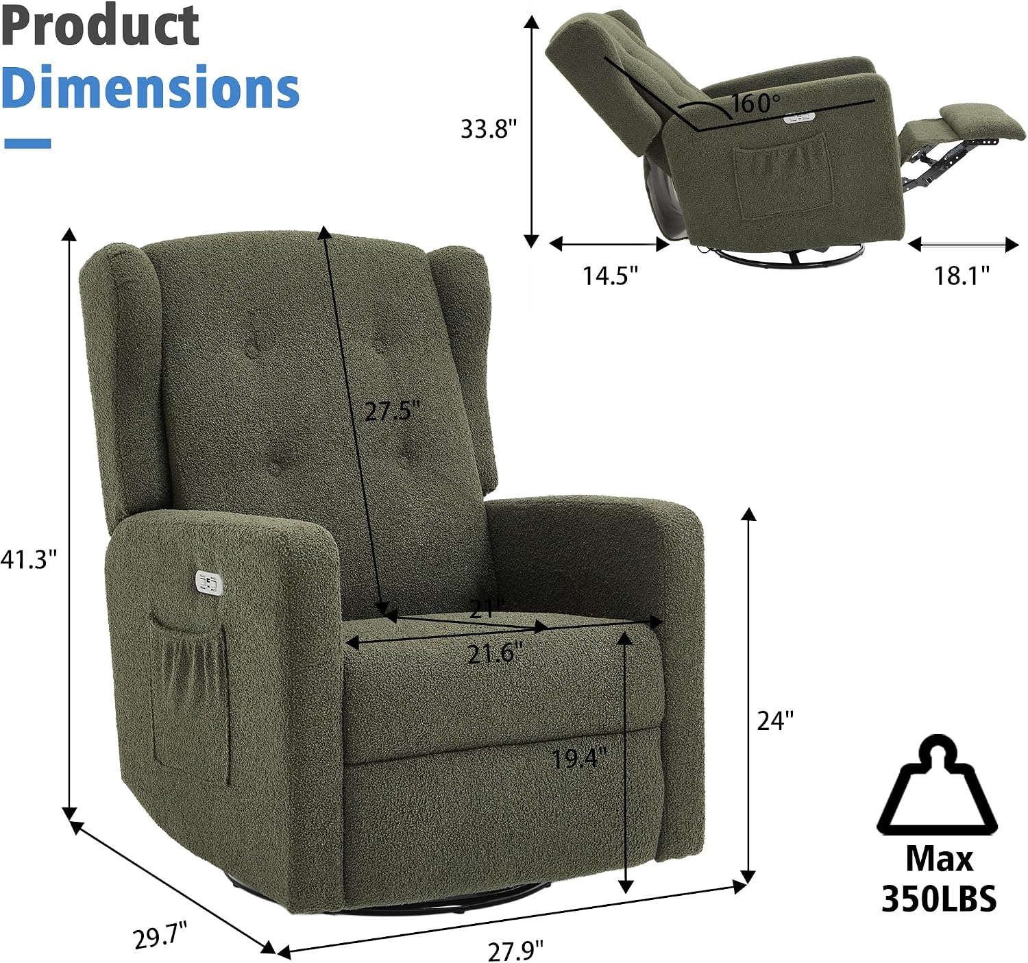 Kursi Santai Berputar Elektrik - Rocking Chair Nursery ulasan dan harga